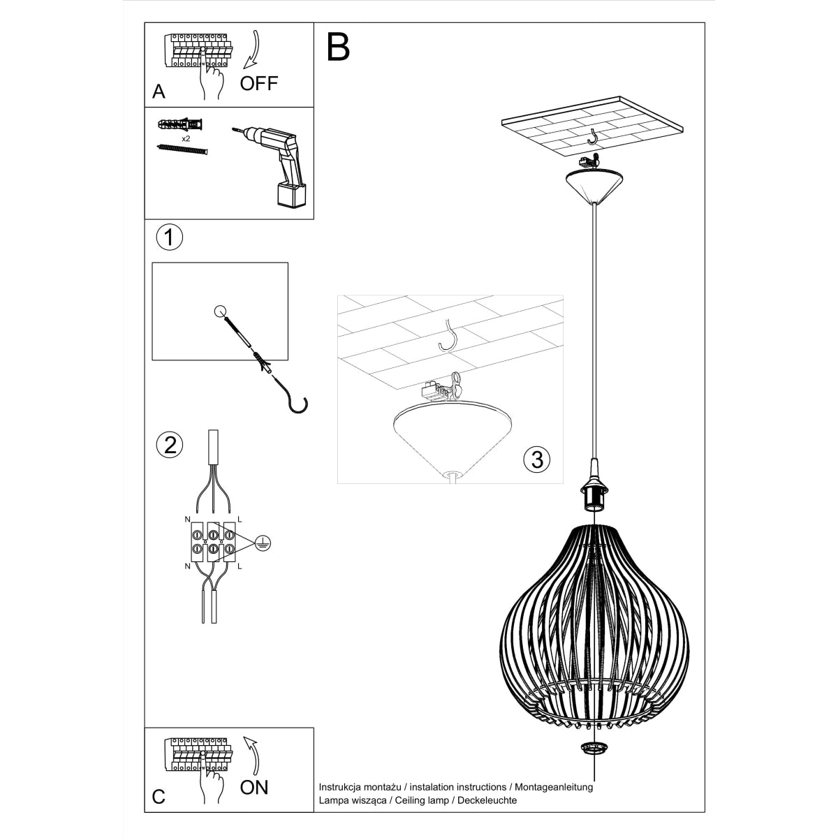 Suspension luminaire modèle Norysia photo 5 | Luxarmonie