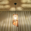 Scandinavian natural wood pendant light – Elvoria model