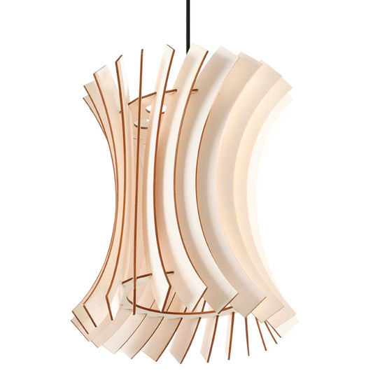 Scandinavische natuurlijk houten designhanglamp – modèle Noréalis