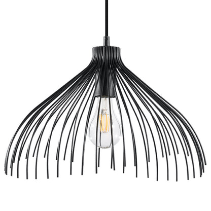 Industriële zwarte stalen hanglamp – Modèle Atheris