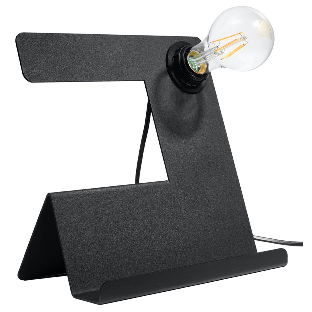 Lampe de bureau noire design en acier – Modèle Neralis
