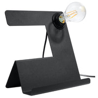Lampe de bureau noire design en acier – Modèle Neralis