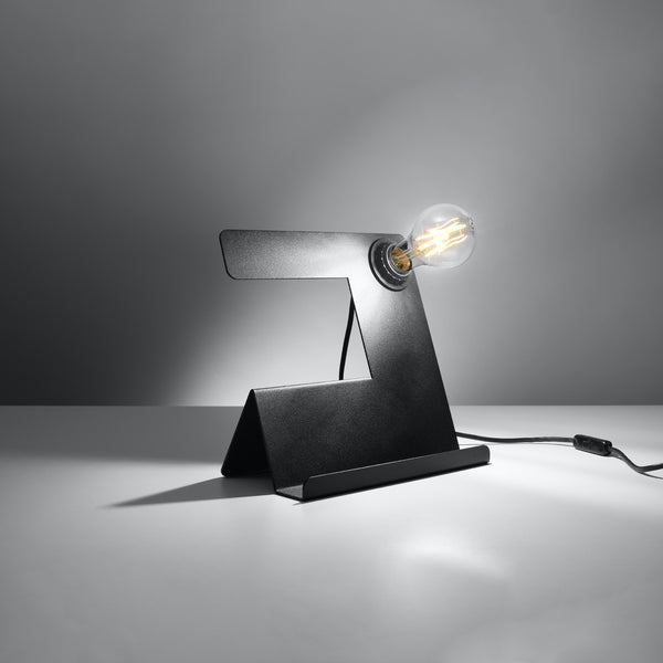 Black designer steel desk lamp – Neralis model
