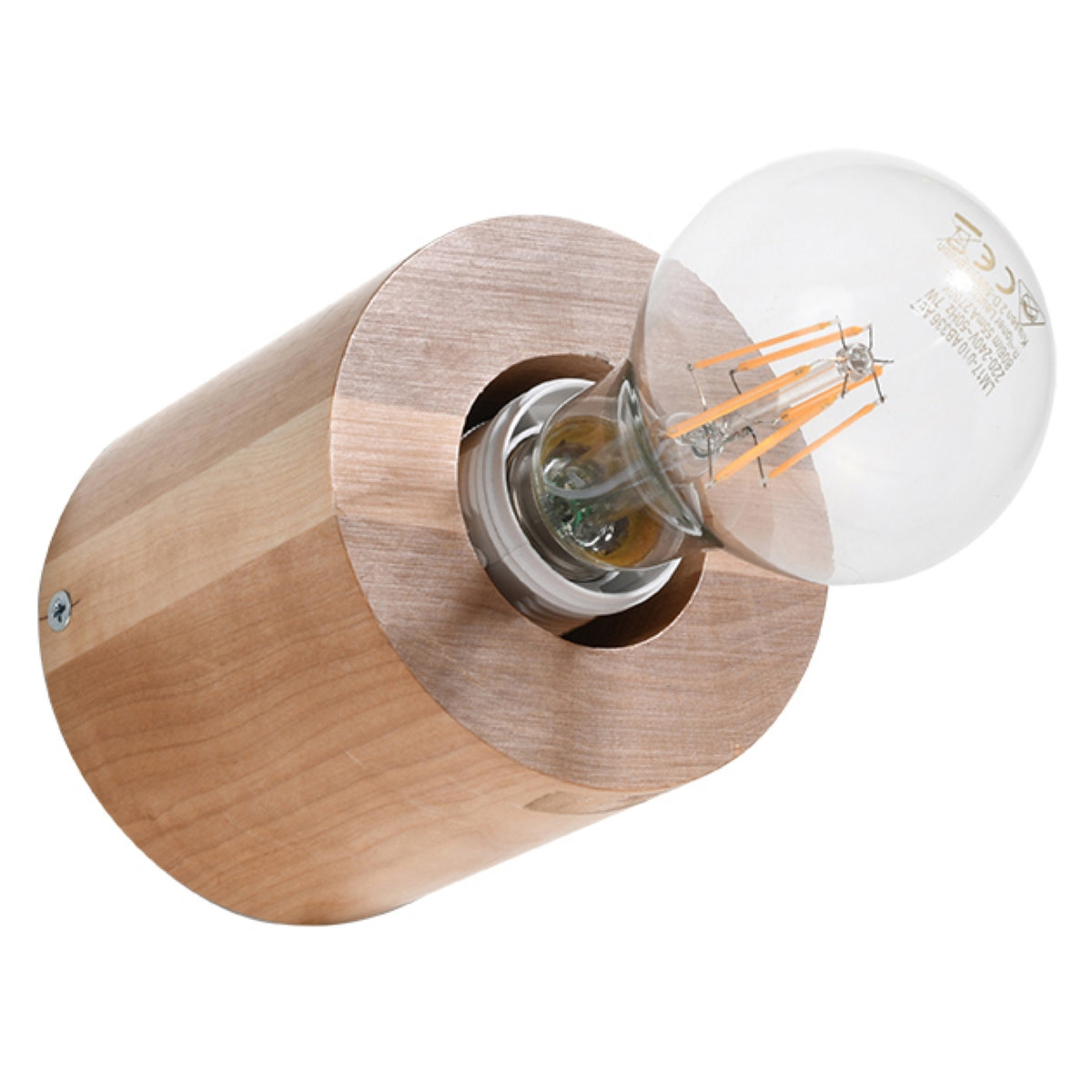 Minimalistische houten wandlamp natuurlijk – Model Arvenor