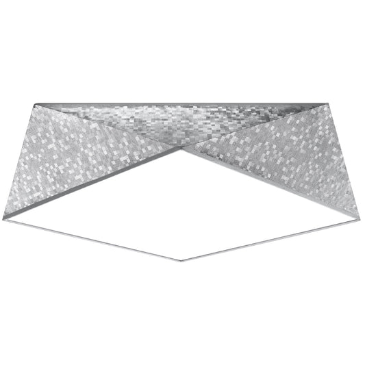 Plafondlamp geometrisch zilver modern woonkamer – Modèle Arcanis