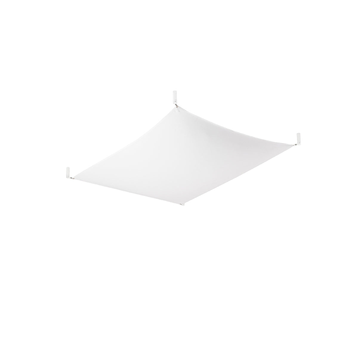 Minimalistische wit stofplafondlicht woonkamer – Modèle Orphéa