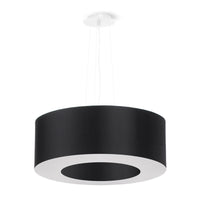 Lustre minimaliste noir pour salon – modèle Soleny
