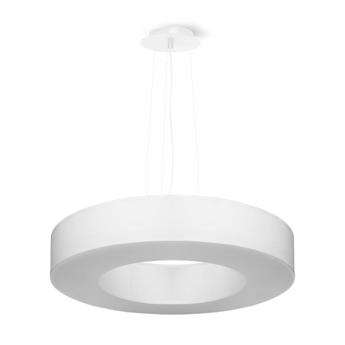 Lustre minimaliste blanc pour salon – modèle Elensia