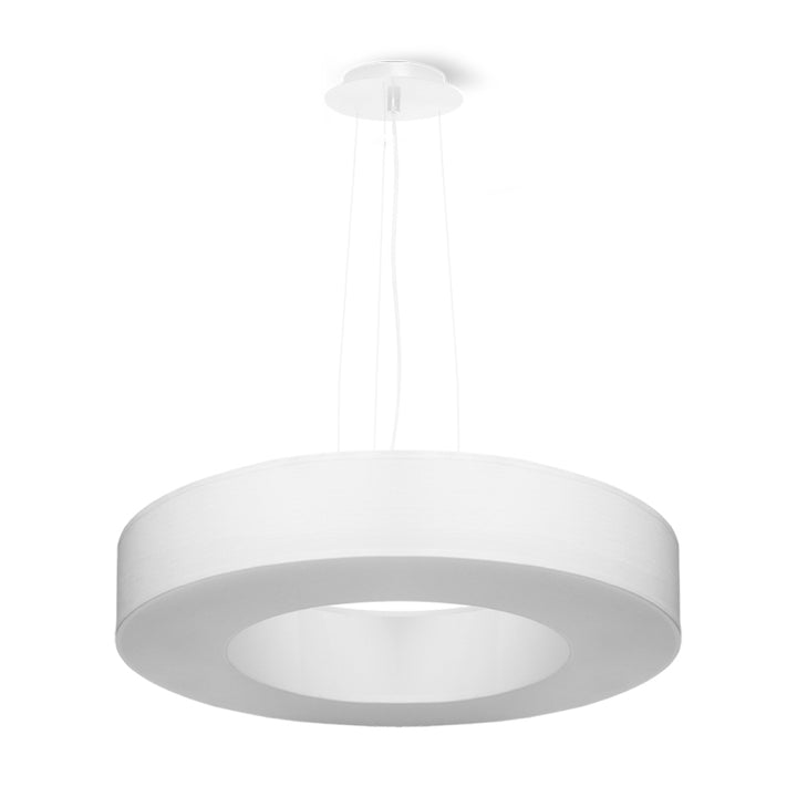 Lustre minimaliste blanc pour salon – modèle Elensia