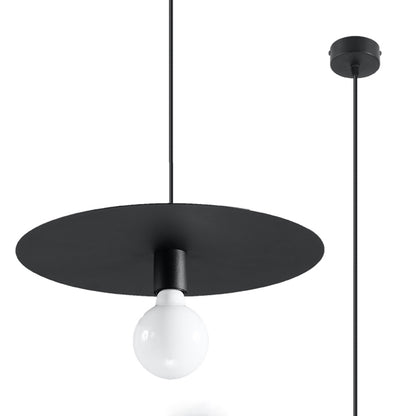 Hanglamp design staal zwart woonkamer – Modèle Neravon