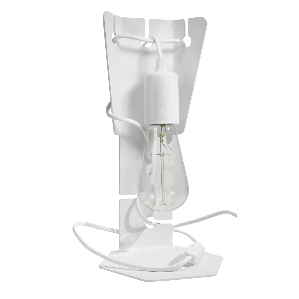 Bureaulamp design wit in staal – Modèle Arkanis