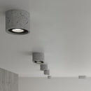 Minimalistische grijze betonnen plafondlamp woonkamer – Model Orsyn