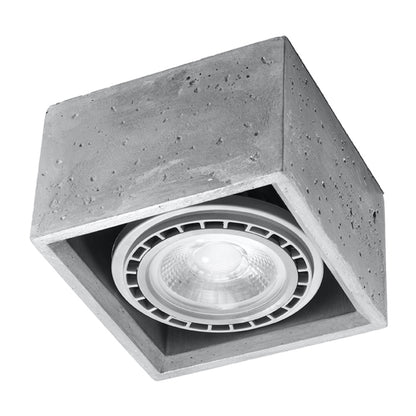Plafondlamp beton grijs minimalistische – Modèle Arkanor