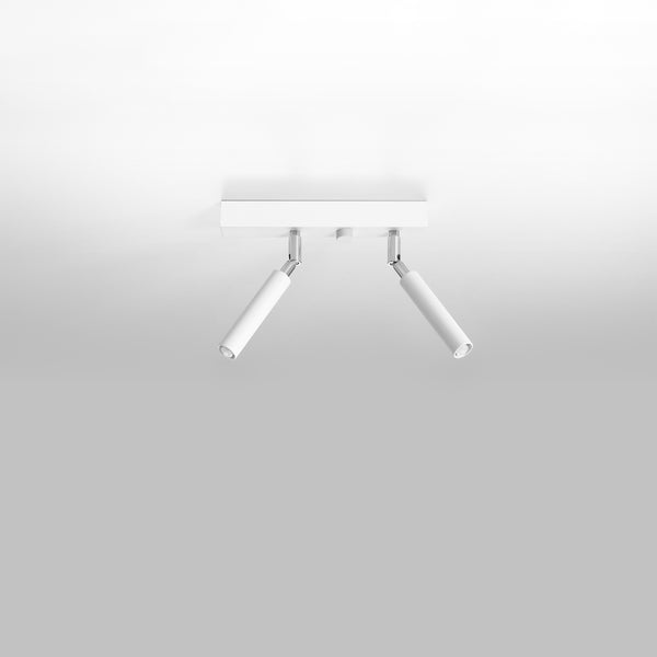 Moderne witte draaibare plafondlamp voor de woonkamer – Model Aerionis