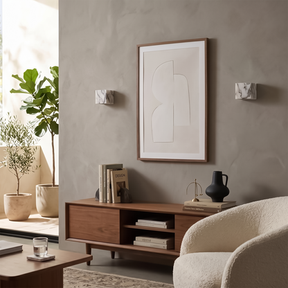 Applique murale en pierre noire pour chambre – Nocturis