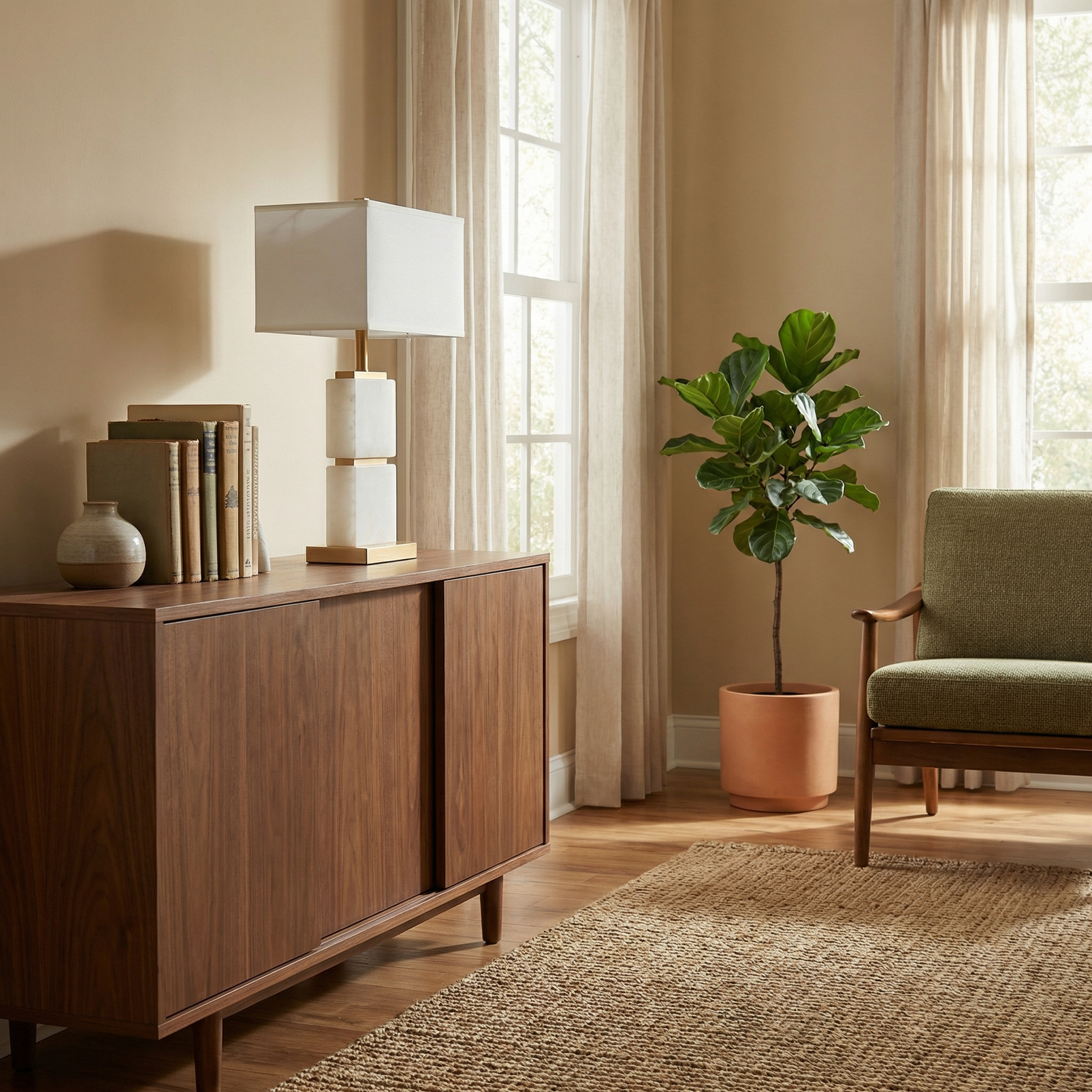 Sobere en tijdloze tafellampe voor chique interieur – Impérial