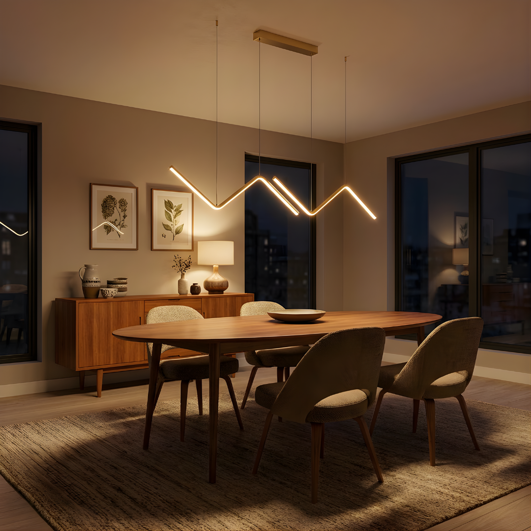 Aluminium LED-hanglamp dimbaar – Khira