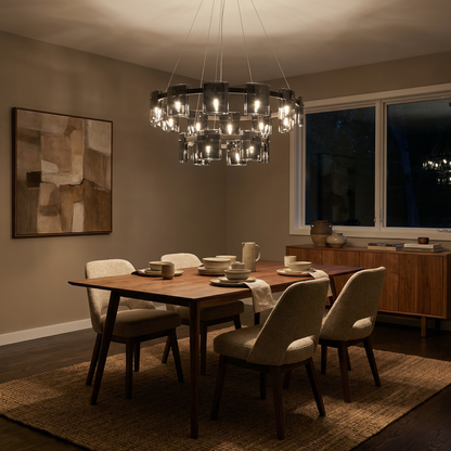 Moderne Glazen Hanglamp Vierkant voor Woonkamer – Célestair