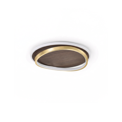 LED plafondlamp notenhout voor slaapkamer – Ciralu