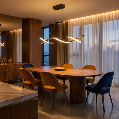 Metaal LED dimbaar modern design hanglamp – Lumis