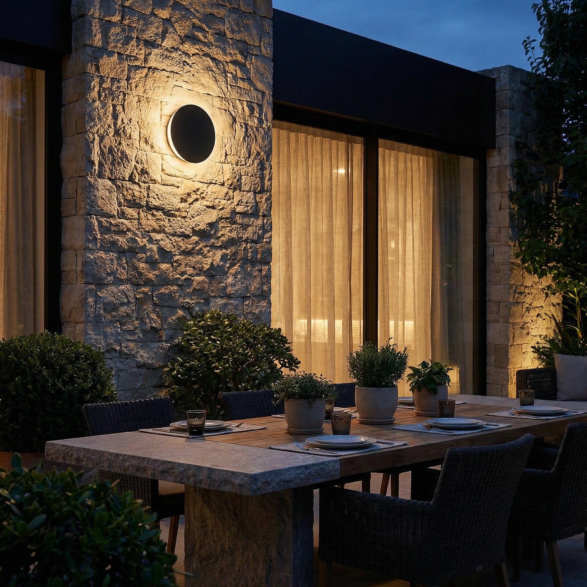 Moderne LED Wandlamp voor Buitenshuis – Noxéa