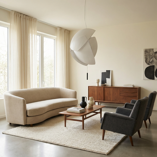 Textiel LED hanglamp voor woonkamer – Armoni