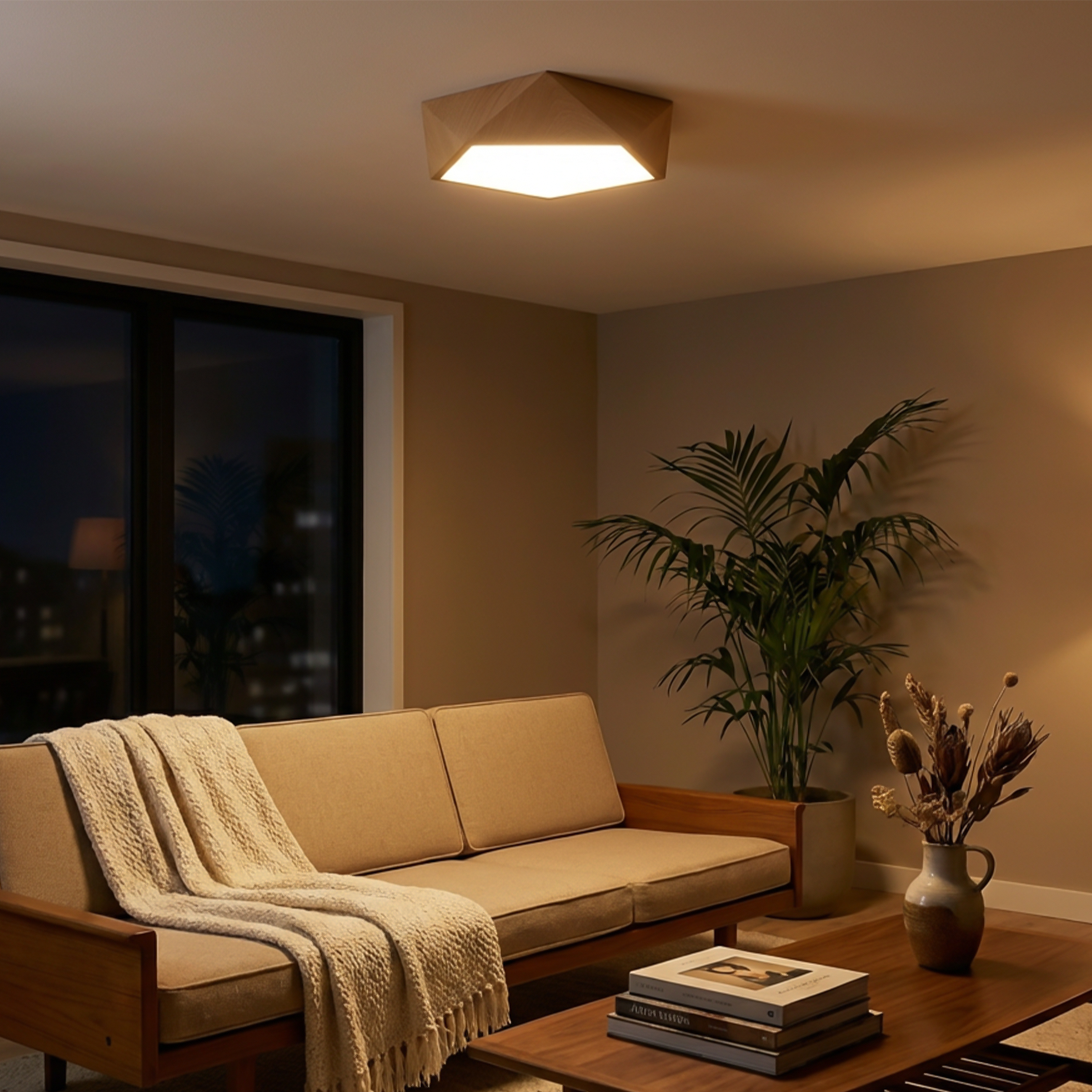 Moderne Plafondlamp Warme Sfeer – Tivora