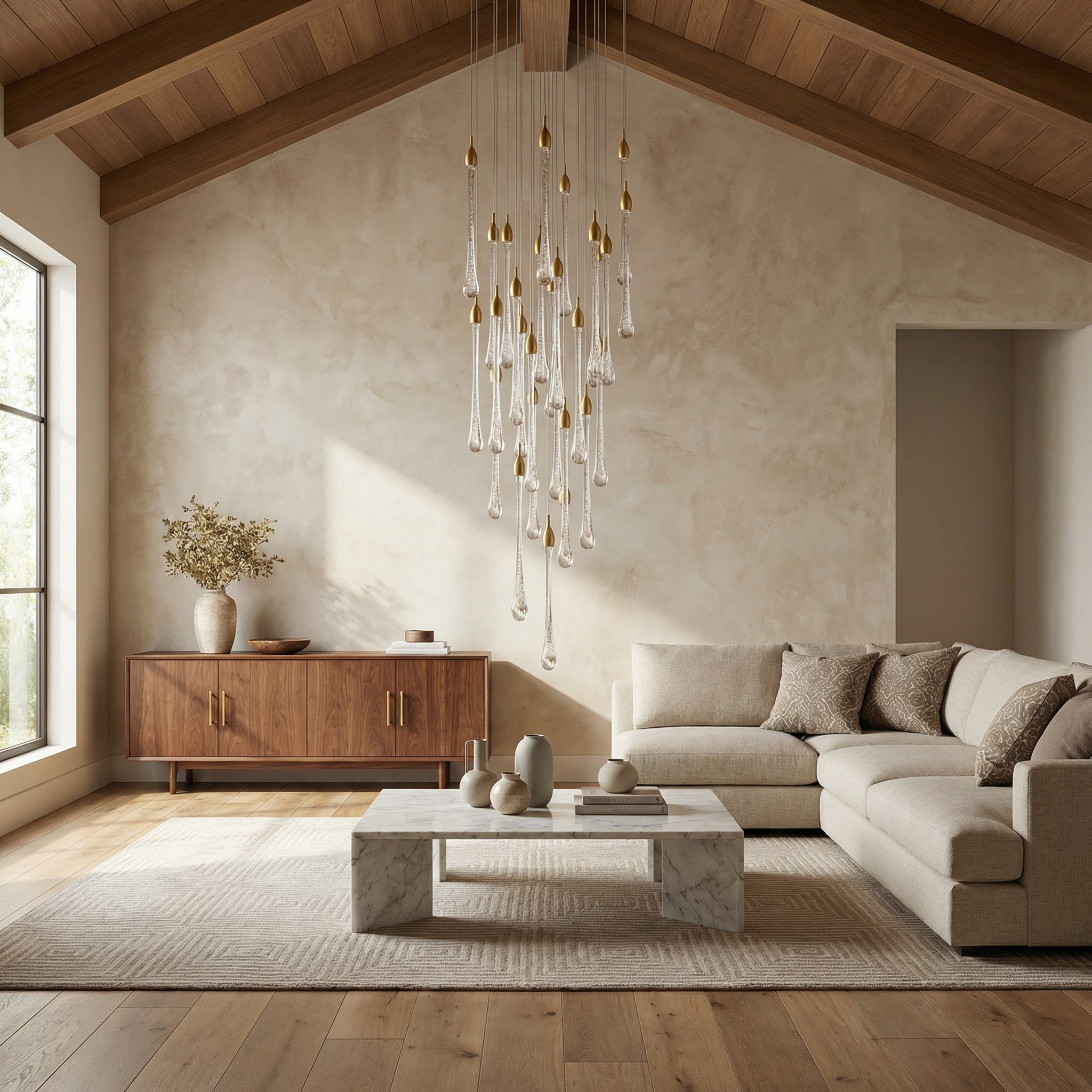 Gouden Kristallen Kroonluchter voor Trap – Cristalya