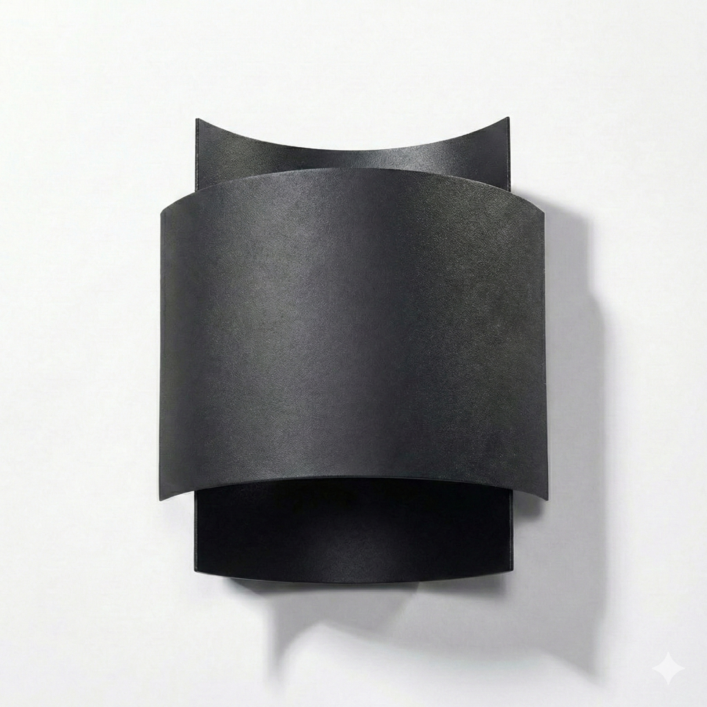 Zwarte wandlamp met industrieel design – model Vespera