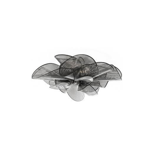 Modern zwarte PVC-plafondlamp voor slaapkamer – Noctura