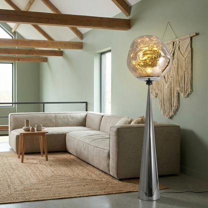 Decoratieve bolvorlamp in lava met modern design en ontspanning – Lava