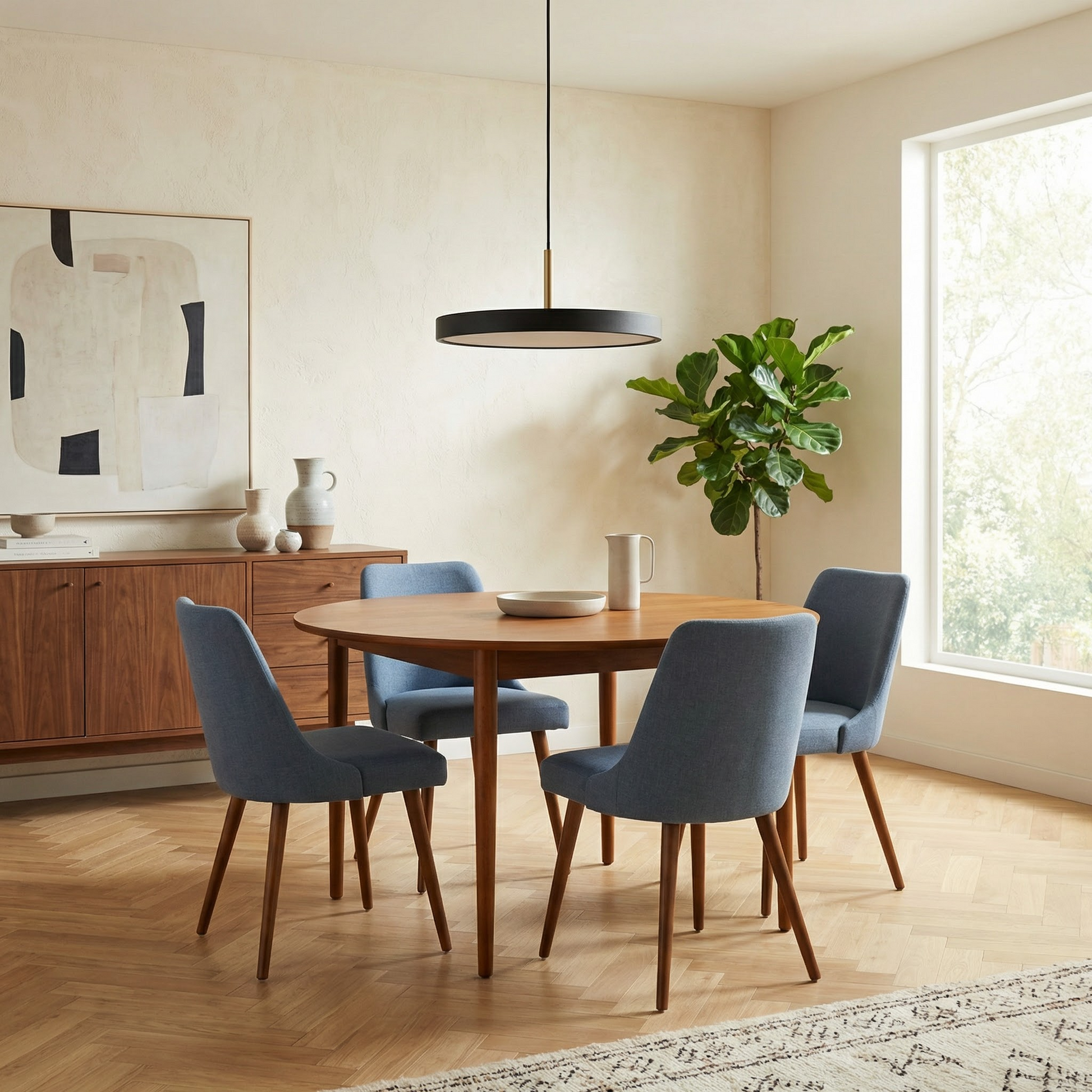 Hangende Lamp Platte Vorm Regelbare Ambiance – Discus