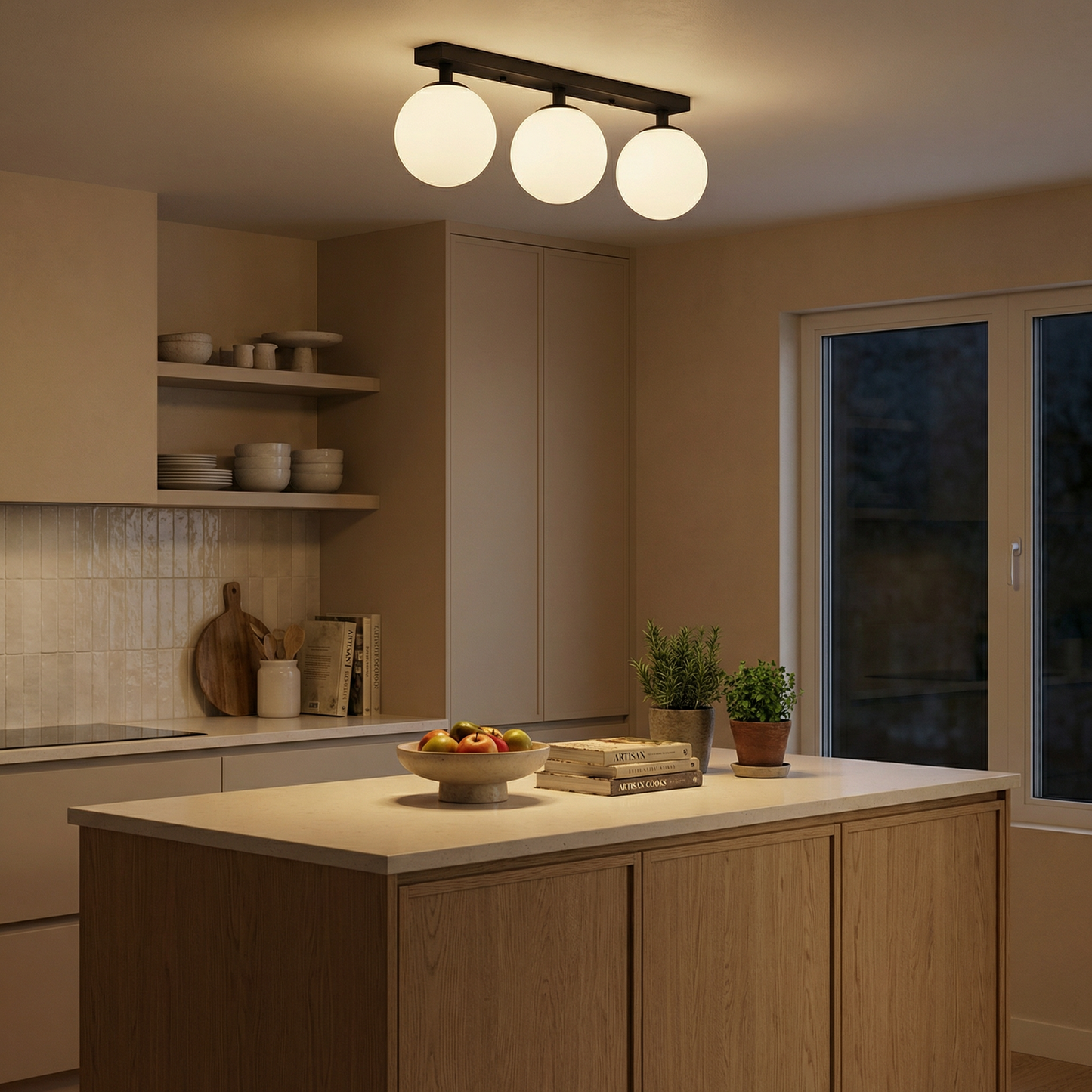 Plafonnier Clarion vue détail | Luxarmonie