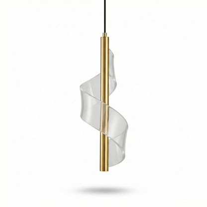 Modern Minimalistische Hanglamp met PVC-Lampenkap – Éclipse Noire