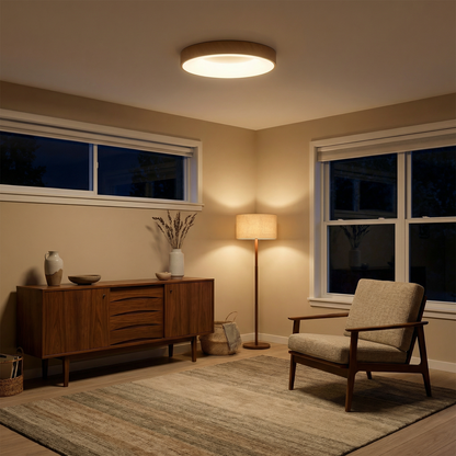 Ronde LED plafondlamp in metaal voor woonkamer – Ciraluxi