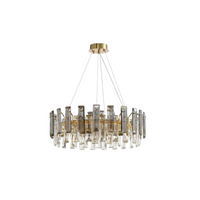 Lustre Doré Cristal Délicat Lumière Enveloppante – Kovo