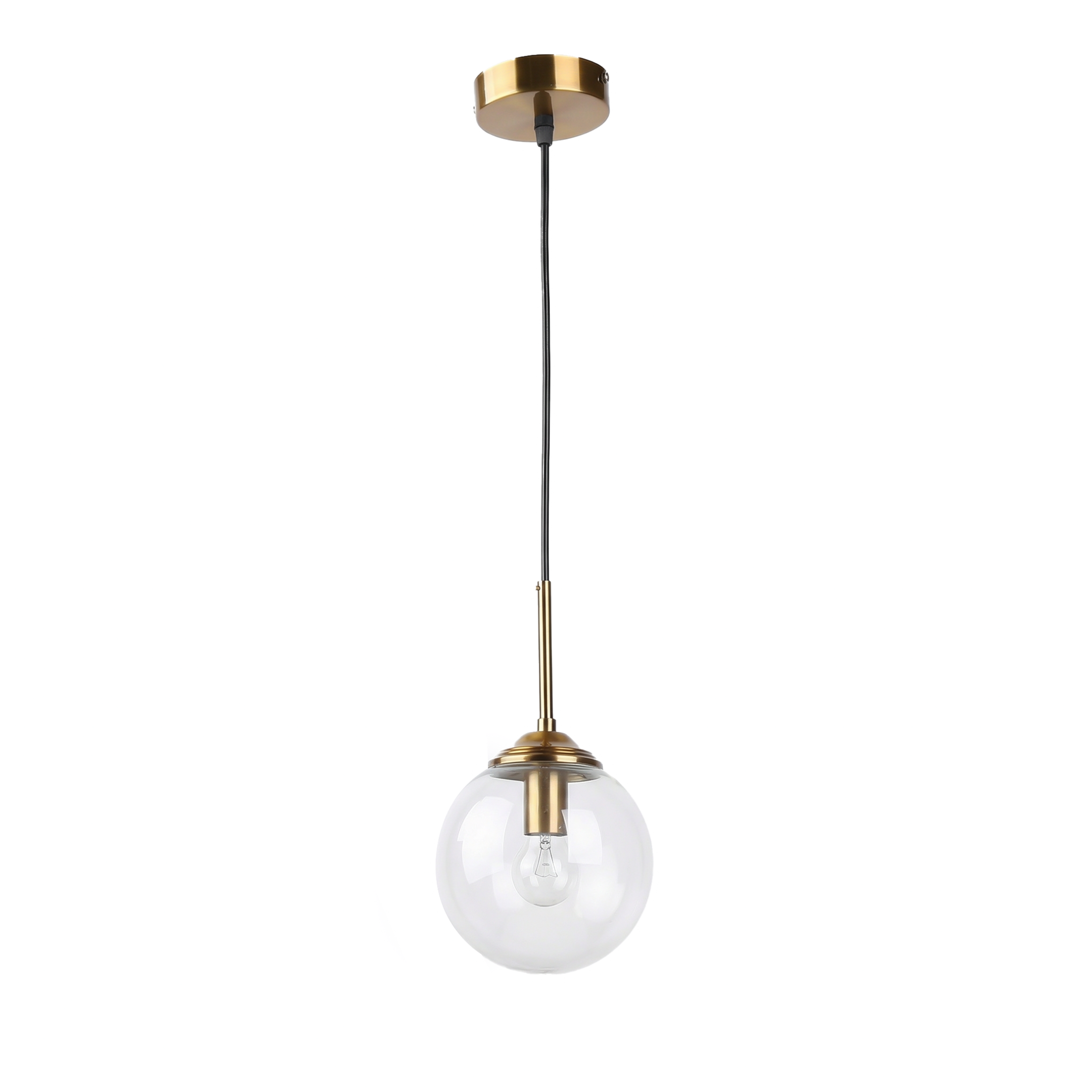 LED-hanglamp in gepolijst glas voor woonkamer – Crealuxai