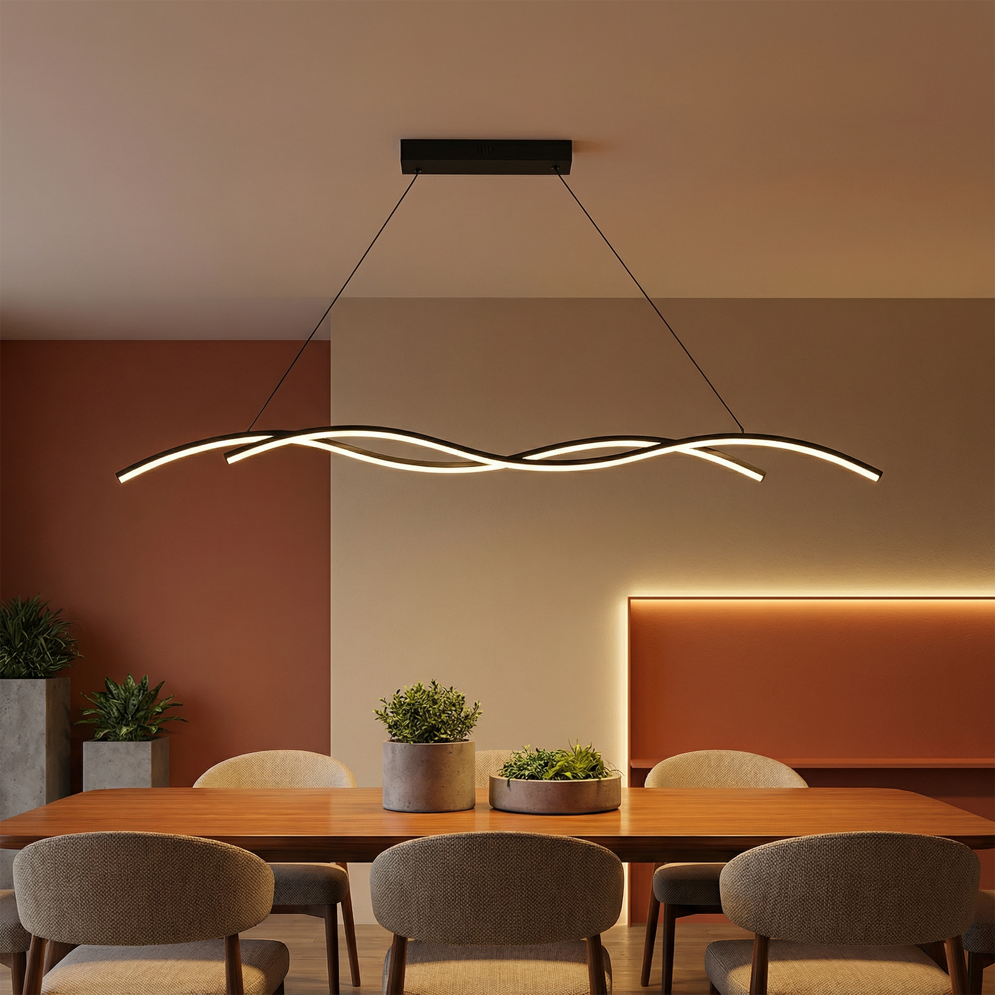 Moderne LED Hanglamp in Minimalistische Metaal – Stévia