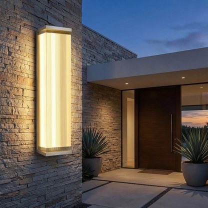 LED wall sconce contemporary matte black design Halosmia for outdoor lighting - view 8