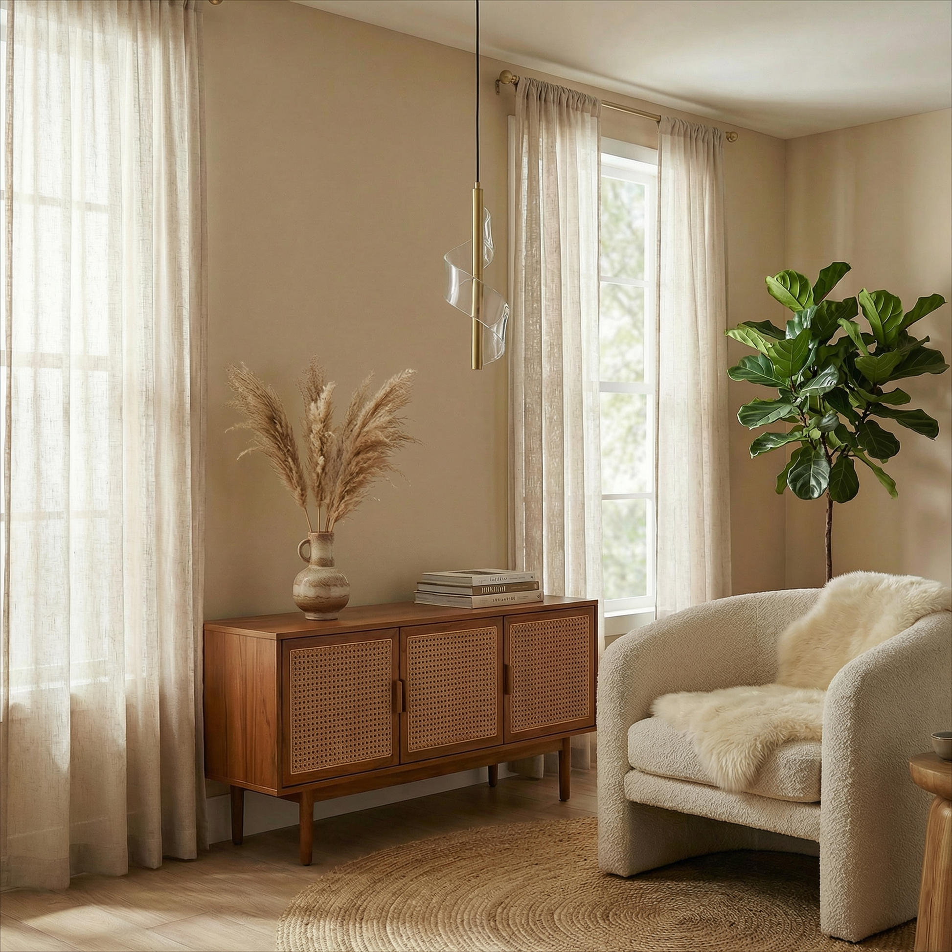 Modern Minimalistische Hanglamp met PVC-Lampenkap – Éclipse Noire