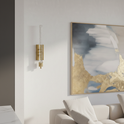 Moderne wandlamp in kristal voor woonkamer en slaapkamer – Crystarion