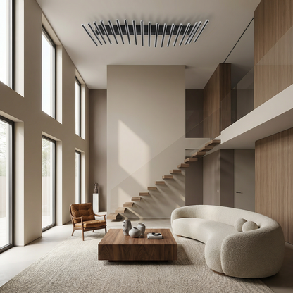 IJzeren LED Semi-Flush Kroonluchter Hedendaags Design – Equinox