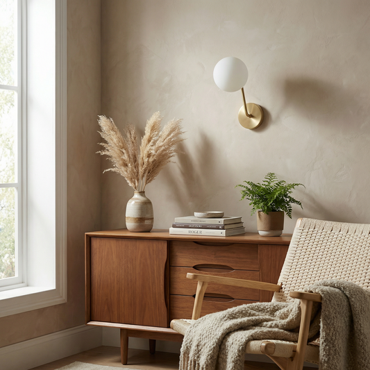 Wandlamp Gedempte Sfeer Verfijnd Metaal Chique Interieur – Brilla