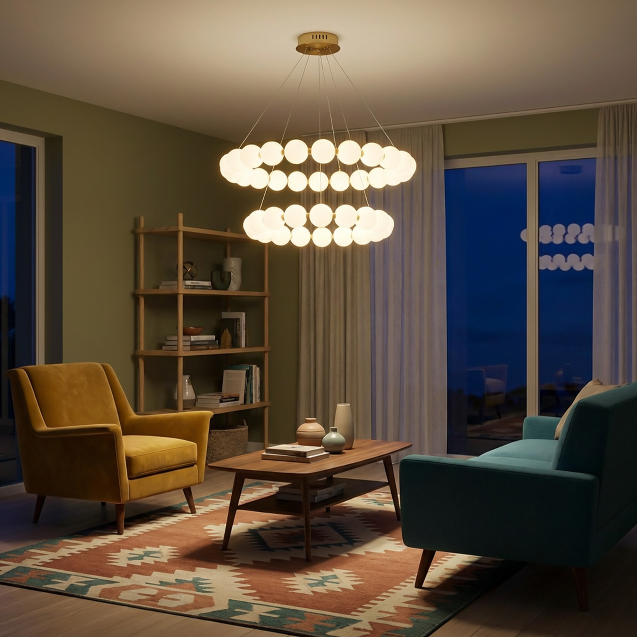 Plafonnier Design Suspendu avec LED Écoénergétique – Stratos