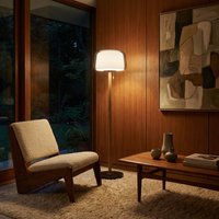 Lampe sur pied en verre moderne pour salon – Solstice