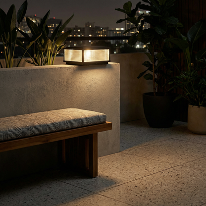 Lumière d'extérieur Veraluce vue détail | Luxarmonie