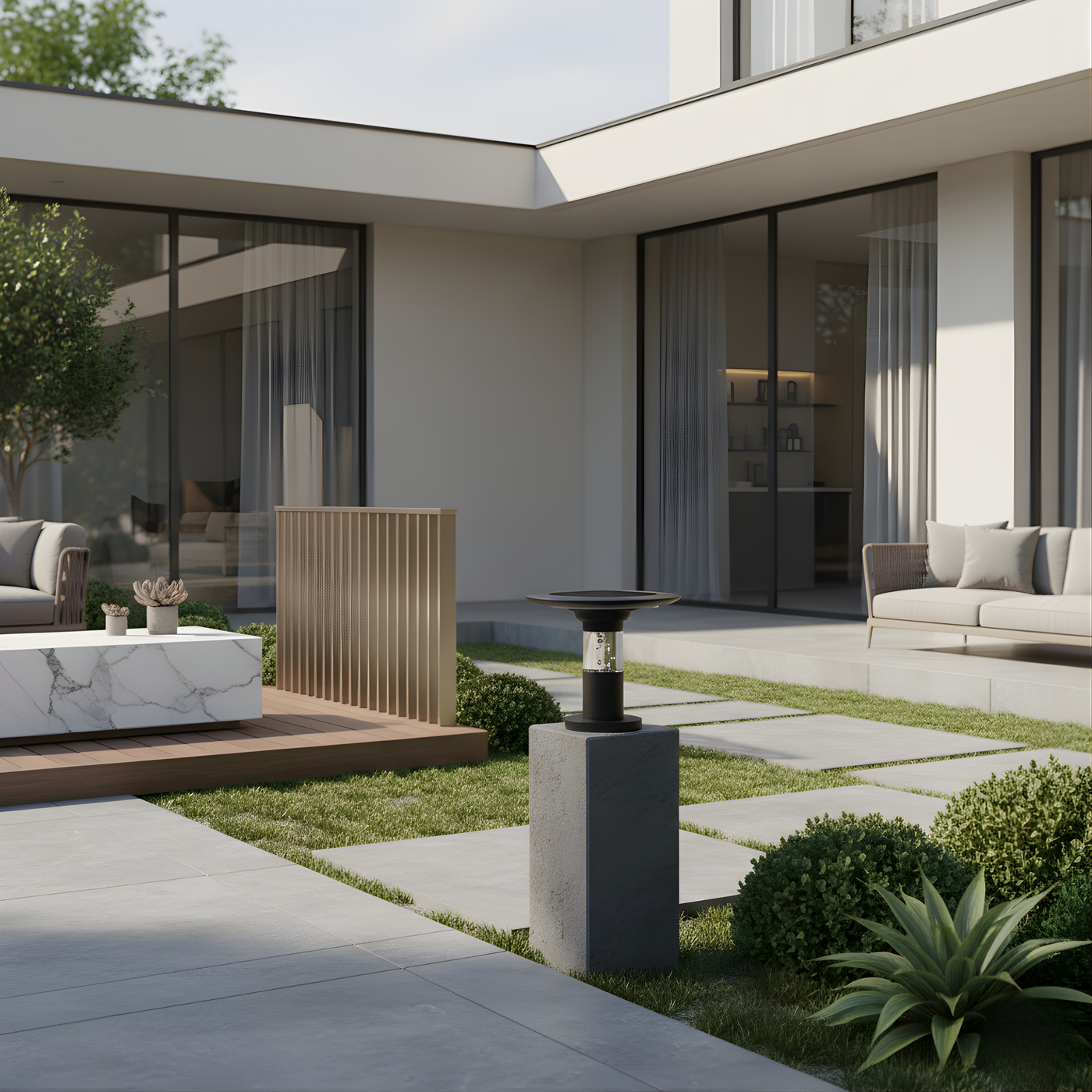 Lampadaire Solaire Extérieur en Aluminium Étanche – Solastiche