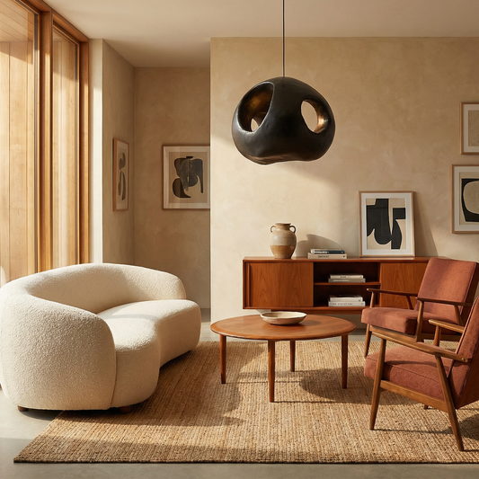 Designhanglamp met dimmer en elegante afwerkingen – Lueur Obsidienne