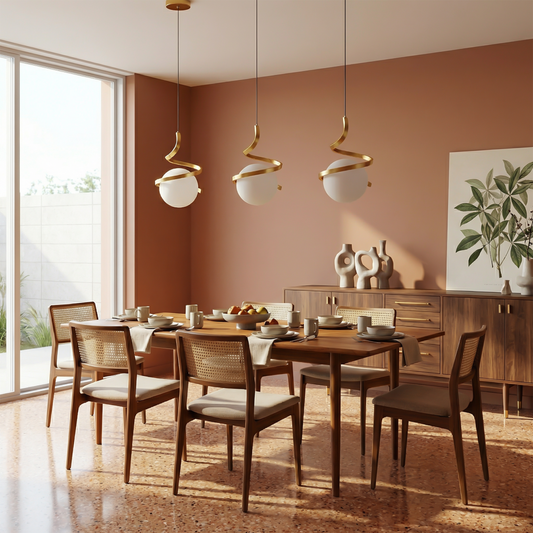 Elegante hanglamp Glas en ijzer design decoratieve sfeer – Orbia