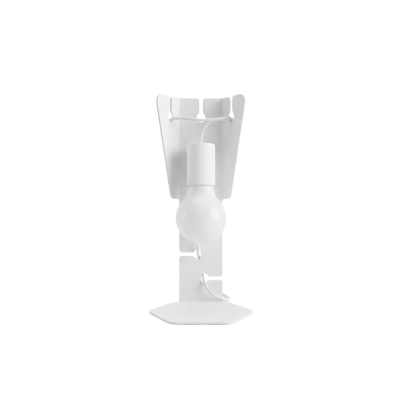 Designbureaulamp Wit Staal – Modèle Arkanis